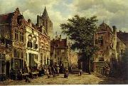 unknow artist European city landscape, street landsacpe, construction, frontstore, building and architecture.072 France oil painting reproduction